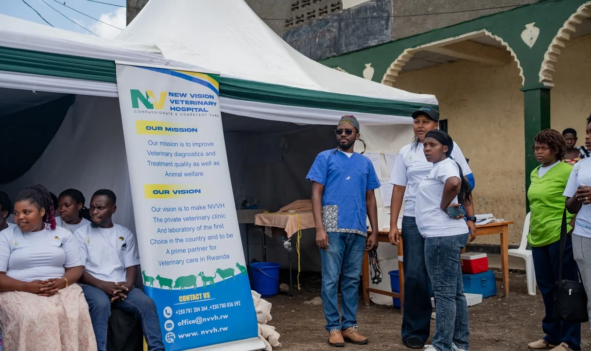 NVVH and partners at the rabies awareness campaign in Musanze
