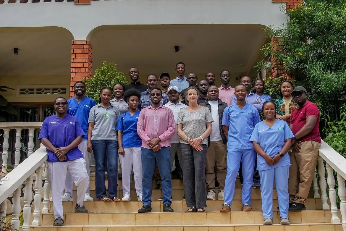 Veterinary professionals at an NVVH continuing professional development training in Kigali